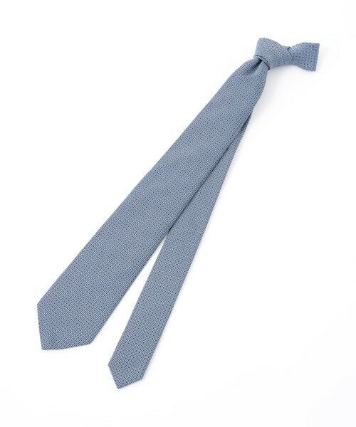Paul Stuart / ポール・スチュアート ネクタイ | ネクタイ/マイクロジオメトリック柄（ブルー系4）
