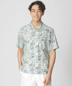 Paul Stuart / ポール・スチュアート シャツ・ブラウス | ヴェニスデッサンプリント半袖シャツ