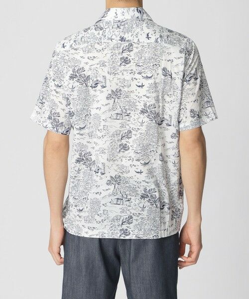 Paul Stuart / ポール・スチュアート シャツ・ブラウス | ヴェニスデッサンプリント半袖シャツ | 詳細5