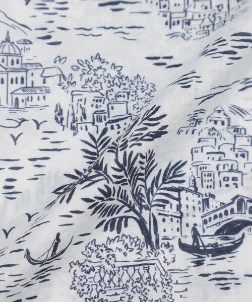 Paul Stuart / ポール・スチュアート シャツ・ブラウス | ヴェニスデッサンプリント半袖シャツ | 詳細10