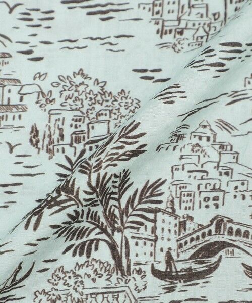 Paul Stuart / ポール・スチュアート シャツ・ブラウス | ヴェニスデッサンプリント半袖シャツ | 詳細11