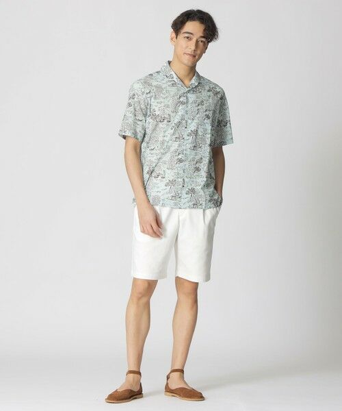 Paul Stuart / ポール・スチュアート シャツ・ブラウス | ヴェニスデッサンプリント半袖シャツ | 詳細2