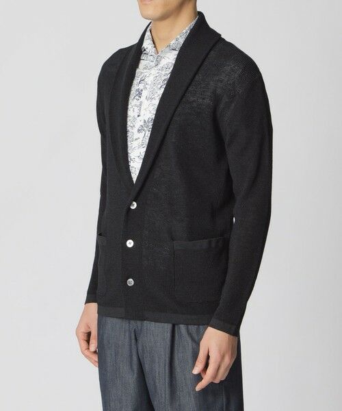 Paul Stuart / ポール・スチュアート ニット・セーター | ショールカラーニットジャケット | 詳細4