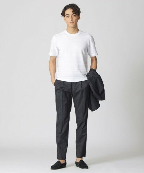 Paul Stuart / ポール・スチュアート カットソー | リンクスシャドウボーダー半袖Tシャツ | 詳細1