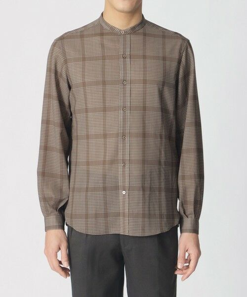 Paul Stuart / ポール・スチュアート シャツ・ブラウス | 【COLLECTION LINE】バンドカラー/スポーツシャツ | 詳細3