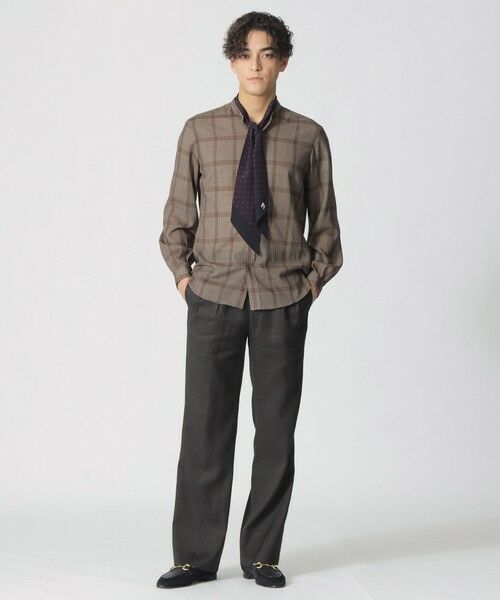 Paul Stuart / ポール・スチュアート シャツ・ブラウス | 【COLLECTION LINE】バンドカラー/スポーツシャツ | 詳細1