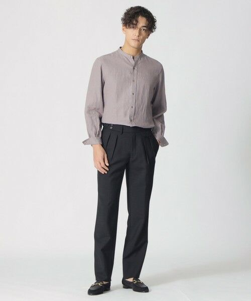 Paul Stuart / ポール・スチュアート シャツ・ブラウス | 【COLLECTION LINE】バンドカラー/スポーツシャツ | 詳細1