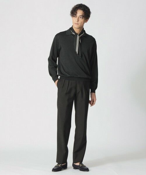 Paul Stuart / ポール・スチュアート ニット・セーター | 【COLLECTION LINE】シルクコットン/スキッパーニットポロシャツ | 詳細2