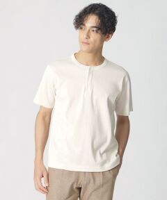 Paul Stuart / ポール・スチュアート カットソー | 【COLLECTION LINE】ヘンリーネック/半袖Tシャツ