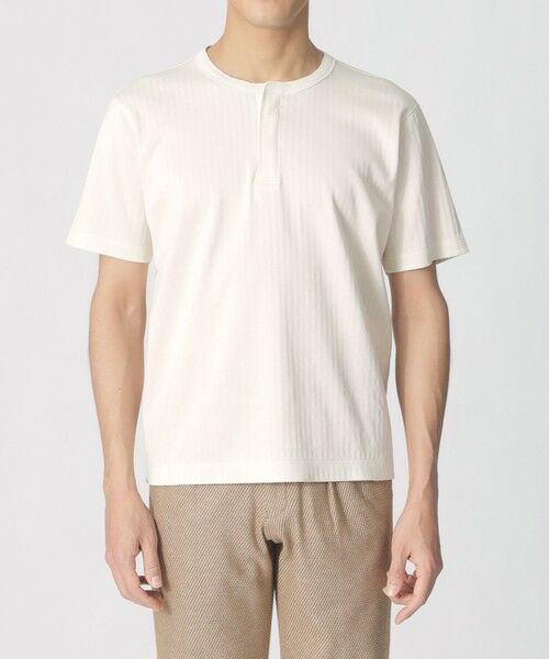 Paul Stuart / ポール・スチュアート カットソー | 【COLLECTION LINE】ヘンリーネック/半袖Tシャツ | 詳細4