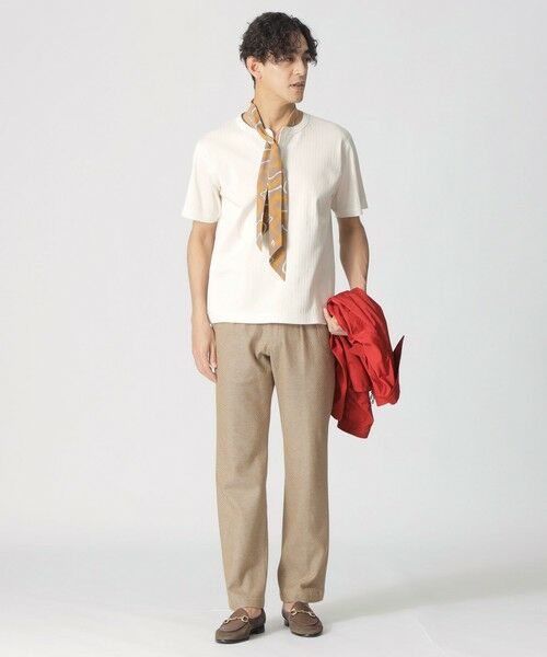 Paul Stuart / ポール・スチュアート カットソー | 【COLLECTION LINE】ヘンリーネック/半袖Tシャツ | 詳細1