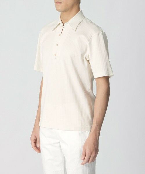 Paul Stuart / ポール・スチュアート カットソー | 【COLLECTION LINE】ティアドロッププラケット/プルオーバー半袖シャツ | 詳細5