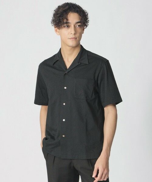 Paul Stuart / ポール・スチュアート カットソー | 【COLLECTION LINE】キャンプカラー/スポーツ半袖シャツ（グレー系4）