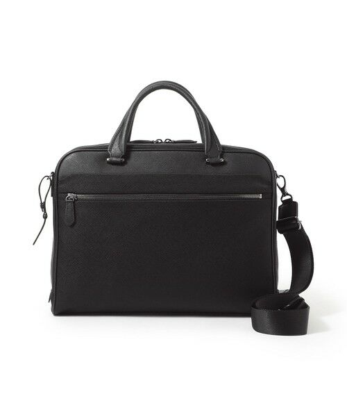 Paul Stuart / ポール・スチュアート バッグ | ナイロンジャガード/2wayビジネスバッグ（ブラック）