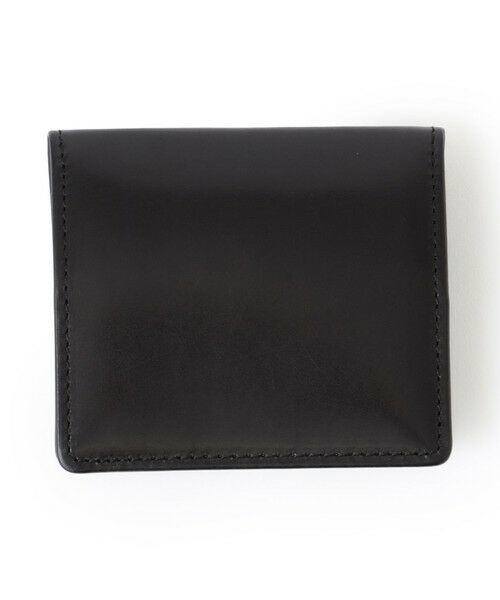 Paul Stuart / ポール・スチュアート 財布・コインケース・マネークリップ | インサイドカラーカーフスキン/BOXコインケース（ブラック）