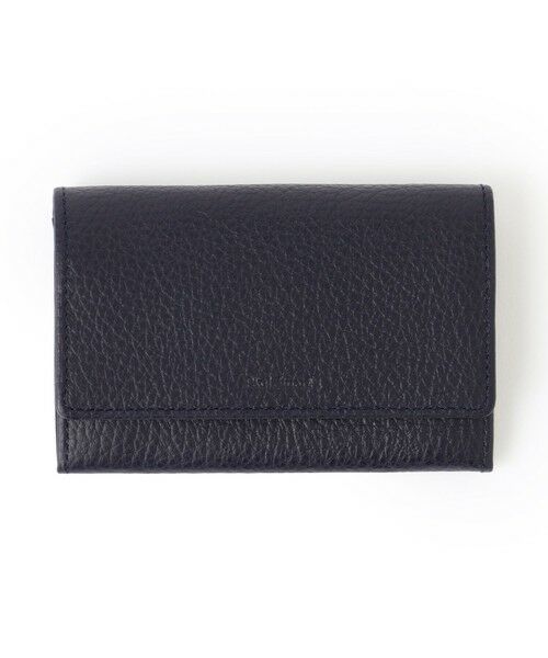 Paul Stuart / ポール・スチュアート 財布・コインケース・マネークリップ | コンパクトスリム/名刺入れ（ササマチ/ホック付）（ネイビー）