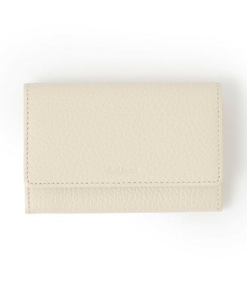 Paul Stuart / ポール・スチュアート 財布・コインケース・マネークリップ | コンパクトスリム/名刺入れ（ササマチ/ホック付）（ベージュ系）