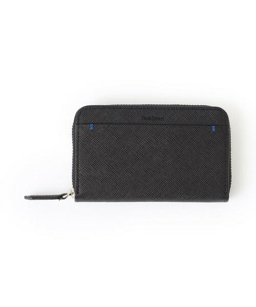 Paul Stuart / ポール・スチュアート 財布・コインケース・マネークリップ | プリズムハンドステッチ/R字ファスナーコインケース（ブラック）