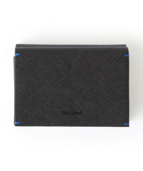 Paul Stuart / ポール・スチュアート 財布・コインケース・マネークリップ | プリズムハンドステッチ/三つ折り財布（ブラック）