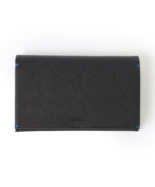 Paul Stuart / ポール・スチュアート 財布・コインケース・マネークリップ | プリズムハンドステッチ/内コインケース二つ折り財布（ブラック）