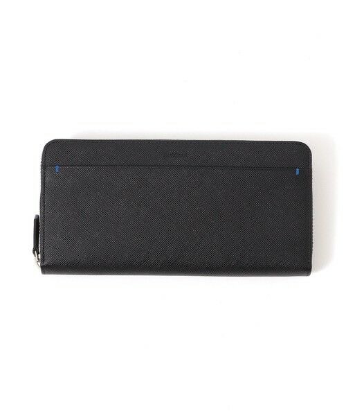 Paul Stuart / ポール・スチュアート 財布・コインケース・マネークリップ | プリズムハンドステッチ/ラウンドファスナー長財布（ブラック）