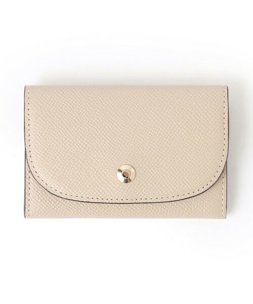 Paul Stuart / ポール・スチュアート 財布・コインケース・マネークリップ | インサイドカラーベジタン/名刺入れ（ササマチ/ホック付）（ベージュ系2）