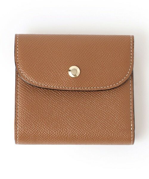 Paul Stuart / ポール・スチュアート 財布・コインケース・マネークリップ | インサイドカラーべジタン/BOXコインケース二つ折り財布（ベージュ系6）
