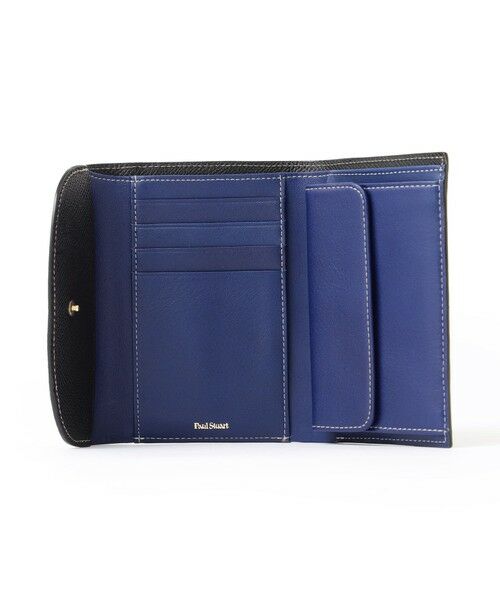 Paul Stuart / ポール・スチュアート 財布・コインケース・マネークリップ | インサイドカラーべジタン/内コインケース二つ折り財布 | 詳細1
