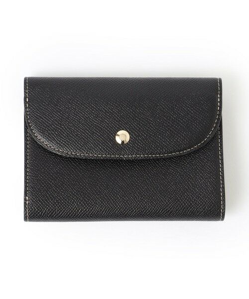 Paul Stuart / ポール・スチュアート 財布・コインケース・マネークリップ | インサイドカラーべジタン/内コインケース二つ折り財布（ブラック）