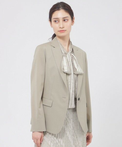 Paul Stuart / ポール・スチュアート その他アウター | 【Nikkei Magazine掲載】【予約販売/ウォッシャブル/防しわ性】ブリーザブルウーステッド　ジャケット（ライトグレー）