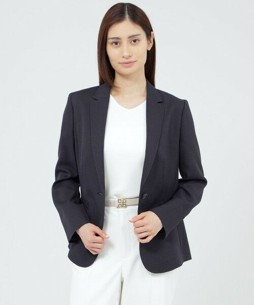 Paul Stuart / ポール・スチュアート その他アウター | 【ウォッシャブル/UV対策/防しわ性】フロータブルツイル　ジャケット（ネイビー1）