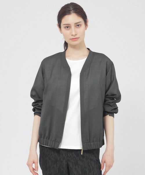 Paul Stuart / ポール・スチュアート その他アウター | 【ウォッシャブル】ボイルクロス　ブルゾン（ブラック）