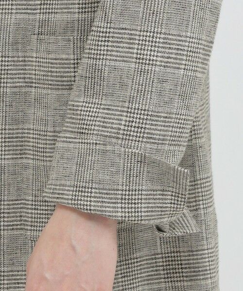 Paul Stuart / ポール・スチュアート その他アウター | 【eclat掲載】【予約販売/ウォッシャブル】チェックリネン　ジャケット | 詳細7