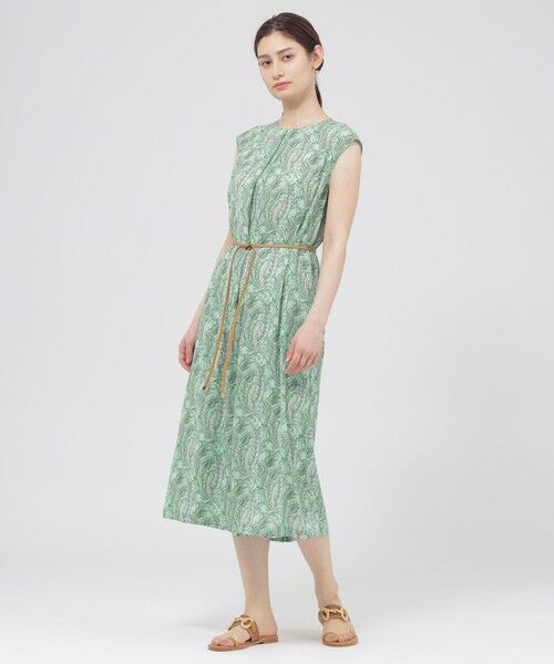 Paul Stuart / ポール・スチュアート ロング・マキシ丈ワンピース | 【Nikkei Magazine掲載】【ウォッシャブル】ペイズリー　ワンピース | 詳細4