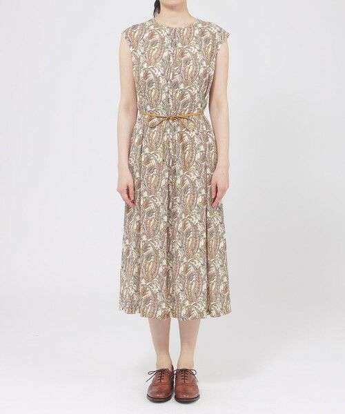 Paul Stuart / ポール・スチュアート ロング・マキシ丈ワンピース | 【Nikkei Magazine掲載】【ウォッシャブル】ペイズリー　ワンピース | 詳細6