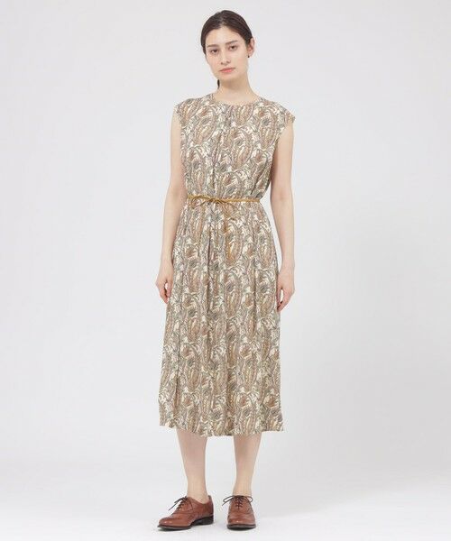 Paul Stuart / ポール・スチュアート ロング・マキシ丈ワンピース | 【Nikkei Magazine掲載】【ウォッシャブル】ペイズリー　ワンピース | 詳細1