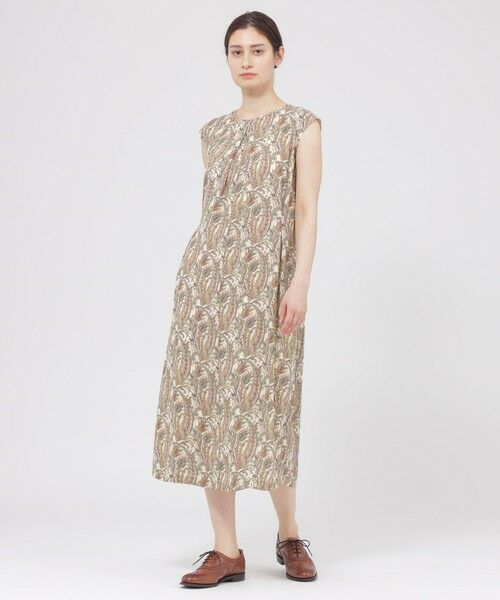 Paul Stuart / ポール・スチュアート ロング・マキシ丈ワンピース | 【Nikkei Magazine掲載】【ウォッシャブル】ペイズリー　ワンピース | 詳細2