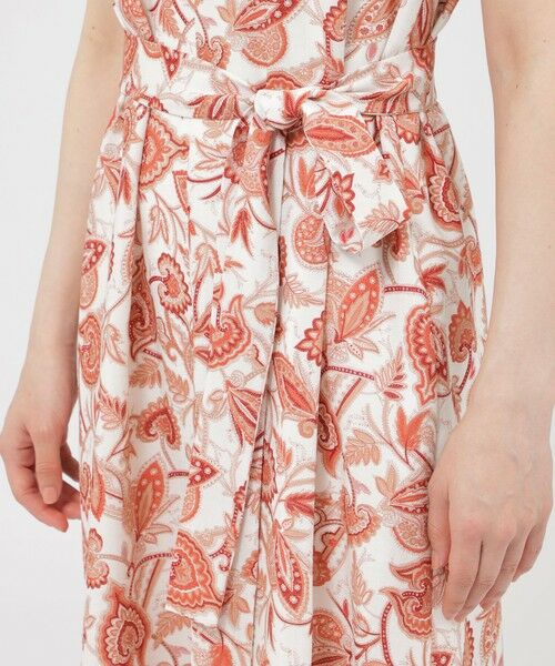 Paul Stuart / ポール・スチュアート ロング・マキシ丈ワンピース | 【ウォッシャブル】スラブマットサラサプリント　ワンピース | 詳細8