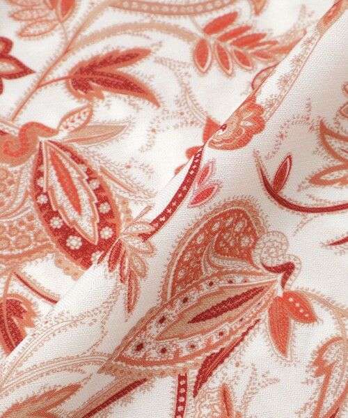 Paul Stuart / ポール・スチュアート ロング・マキシ丈ワンピース | 【ウォッシャブル】スラブマットサラサプリント　ワンピース | 詳細12