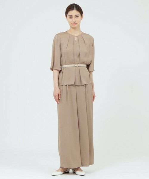 Paul Stuart / ポール・スチュアート シャツ・ブラウス | 【WEB・一部店舗限定】【ウォッシャブル/防しわ性】バックサテンジョーゼット　ブラウス | 詳細4