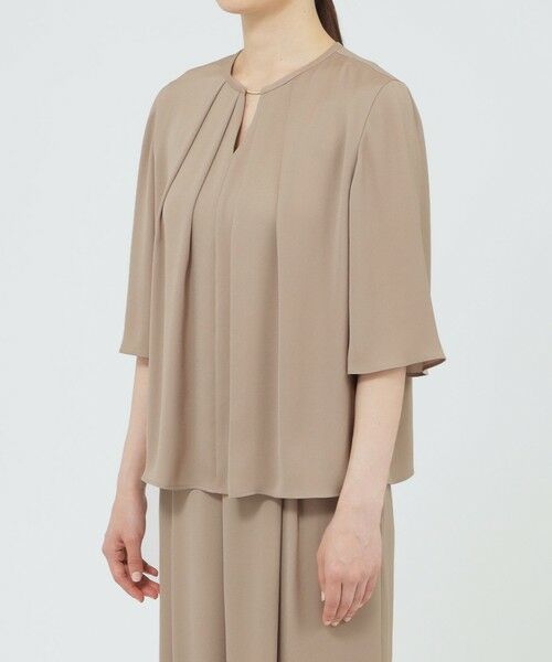 Paul Stuart / ポール・スチュアート シャツ・ブラウス | 【WEB・一部店舗限定】【ウォッシャブル/防しわ性】バックサテンジョーゼット　ブラウス | 詳細6