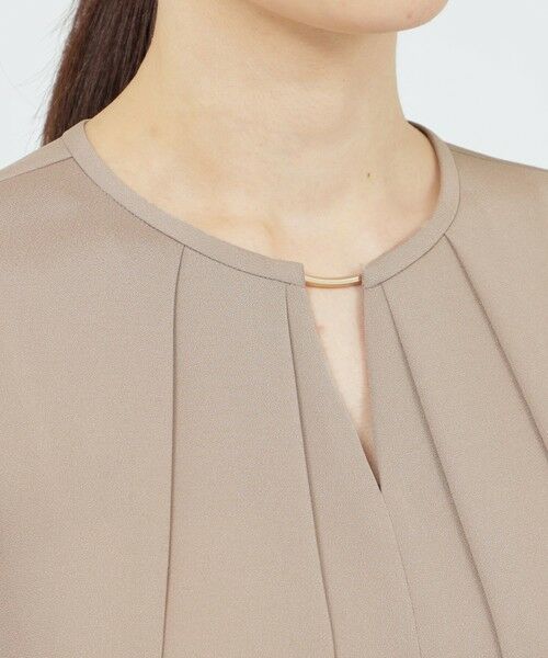 Paul Stuart / ポール・スチュアート シャツ・ブラウス | 【WEB・一部店舗限定】【ウォッシャブル/防しわ性】バックサテンジョーゼット　ブラウス | 詳細8