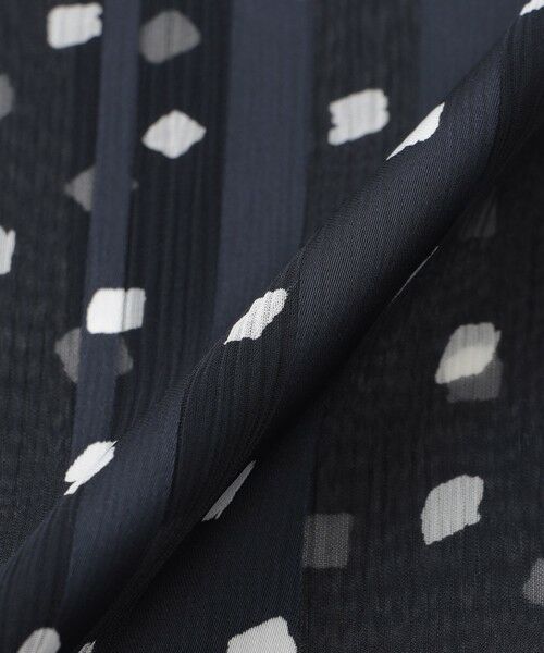 Paul Stuart / ポール・スチュアート シャツ・ブラウス | 【eclat掲載】【予約販売/ウォッシャブル】シアーストライプスクエアプリント　ブラウス | 詳細11