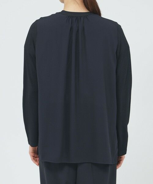 Paul Stuart / ポール・スチュアート ニット・セーター | 【ウォッシャブル/接触冷感/UV対策】シャイニーストレッチ/バックサテンアムンゼン　カーディガン | 詳細5