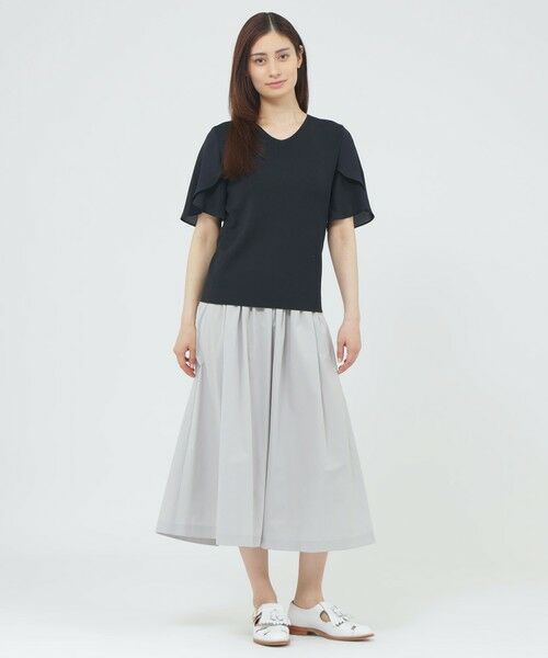 Paul Stuart / ポール・スチュアート ニット・セーター | 【ウォッシャブル/接触冷感/UV対策】シャイニーストレッチ/バックサテンアムンゼン　プルオーバー | 詳細3