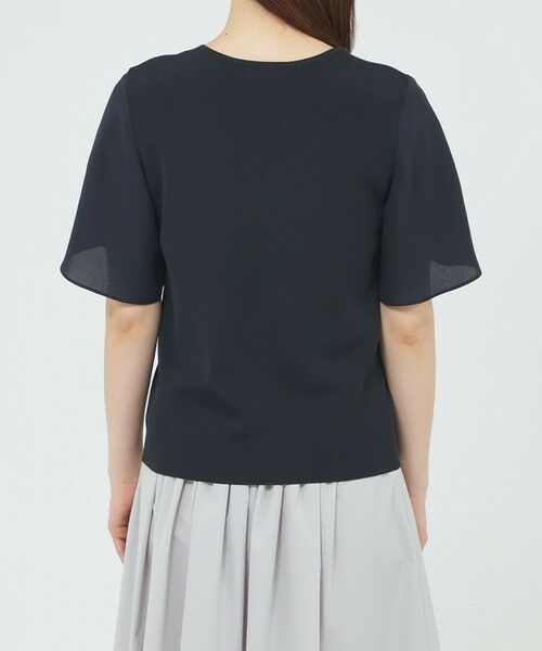 Paul Stuart / ポール・スチュアート ニット・セーター | 【ウォッシャブル/接触冷感/UV対策】シャイニーストレッチ/バックサテンアムンゼン　プルオーバー | 詳細6