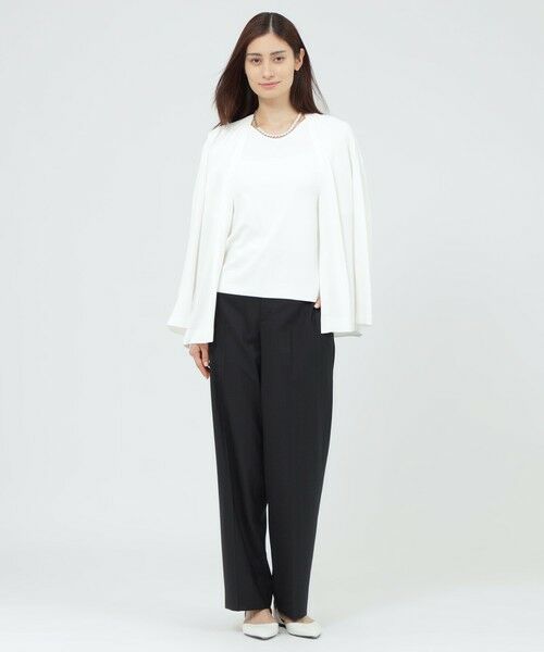 Paul Stuart / ポール・スチュアート ニット・セーター | 【ウォッシャブル/接触冷感/UV対策】シャイニーストレッチ/バックサテンアムンゼン　プルオーバー | 詳細1