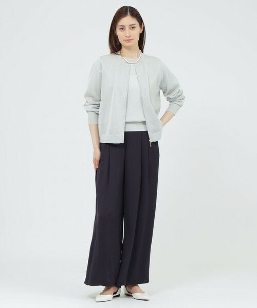 Paul Stuart / ポール・スチュアート ニット・セーター | 【WEB・一部店舗限定】【ウォッシャブル】シアーニット　カーディガン | 詳細1