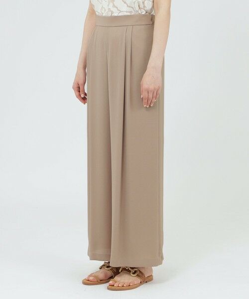 Paul Stuart / ポール・スチュアート パンツ | 【WEB・一部店舗限定】【ウォッシャブル/防しわ性】バックサテンジョーゼット　パンツ | 詳細5