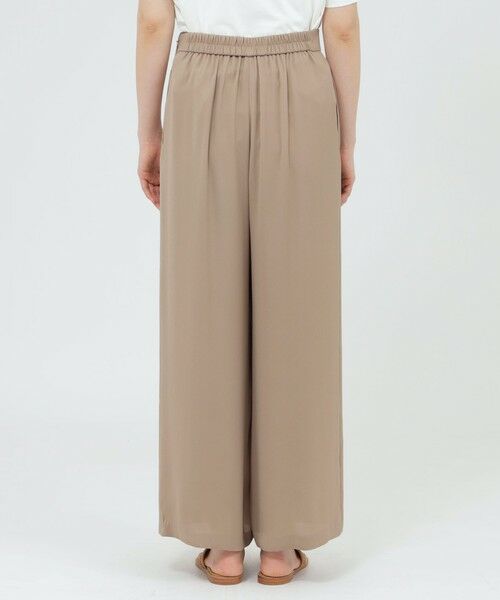 Paul Stuart / ポール・スチュアート パンツ | 【WEB・一部店舗限定】【ウォッシャブル/防しわ性】バックサテンジョーゼット　パンツ | 詳細6